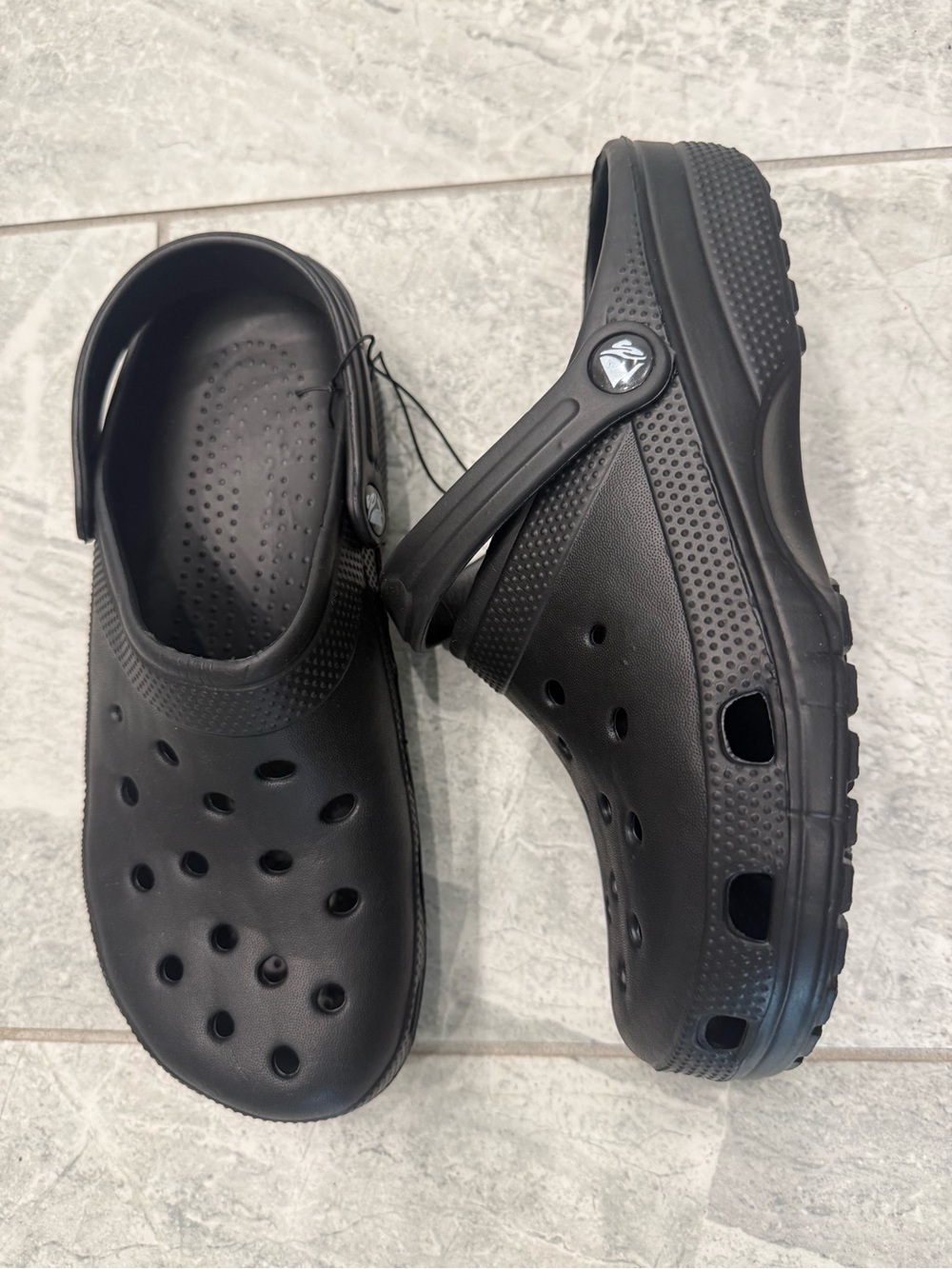 New womens Sz 10 Black Ventilated Comfort Mules with Adjustable Heel Strap